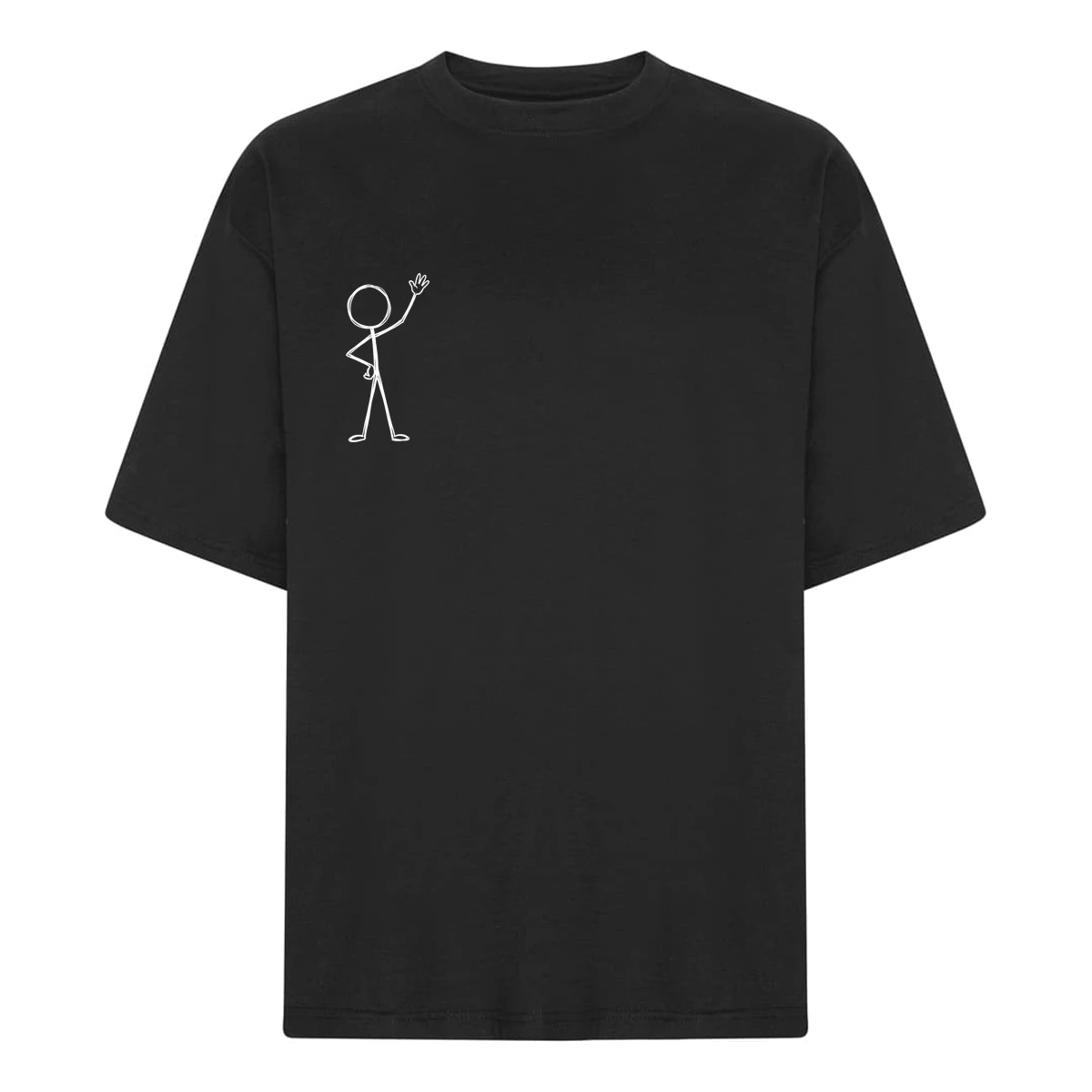 Stickman Lille Brystmotiv T-shirt 2