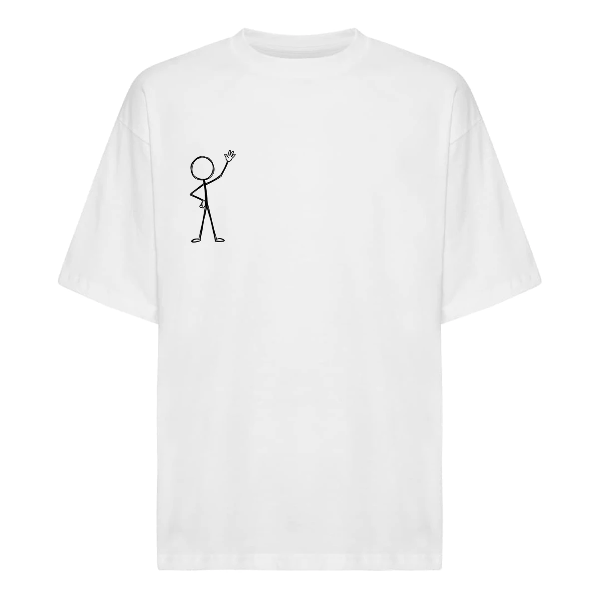 Stickman Lille Brystmotiv T-shirt